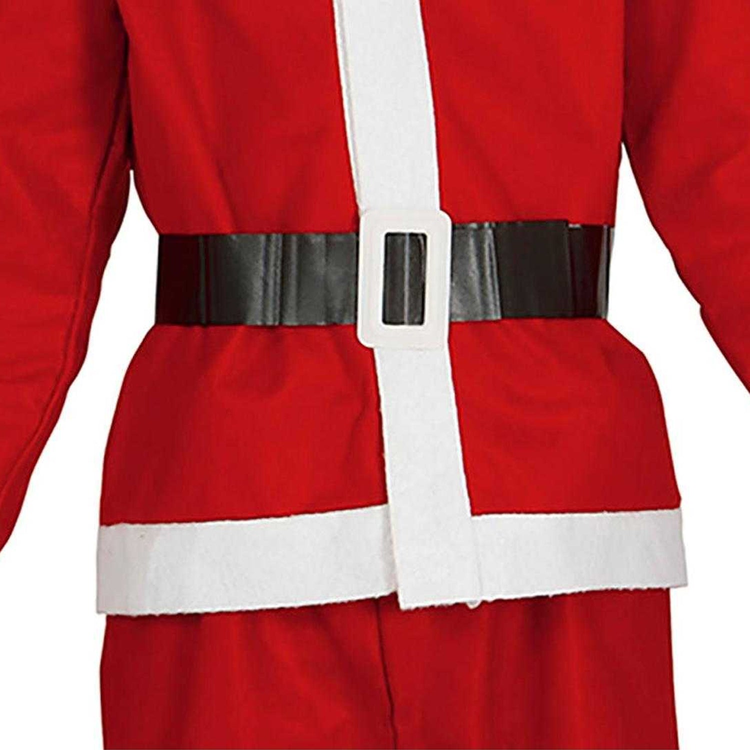 Red-White - Side - Fiestas Guirca Boys Santa Claus Christmas Costume Set