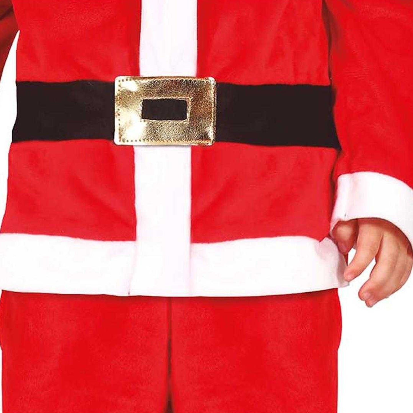 Red-White - Side - Fiestas Guirca Baby Boys Santa Claus Costume Set