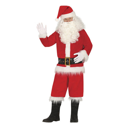 Red-White - Front - Fiestas Guirca Unisex Adult Santa Claus Christmas Costume Set