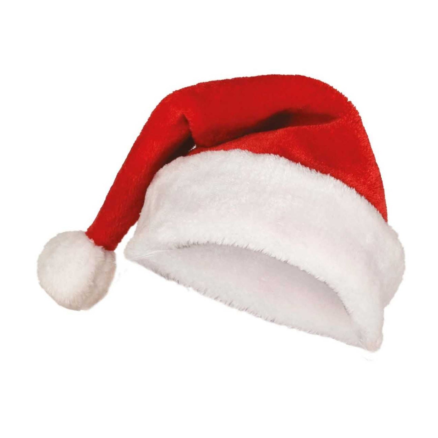 Red-White - Front - Fiestas Guirca Unisex Adult Velvet Christmas Santa Hat