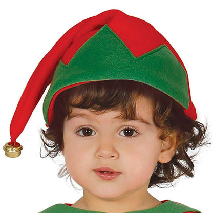 Red-Green - Back - Fiestas Guirca Baby Elf Christmas Costume Set