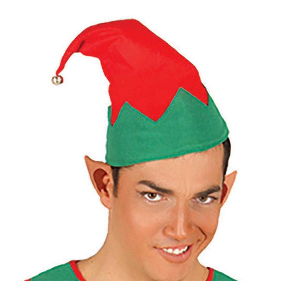 Red-Green - Back - Fiestas Guirca Mens Elf Christmas Costume Set