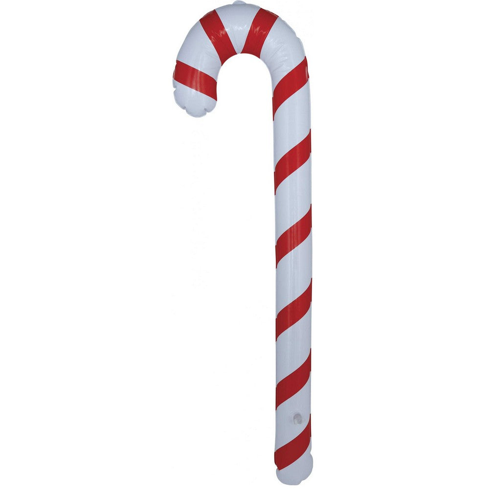 Red-White - Front - Fiestas Guirca Candy Cane Christmas Inflatable