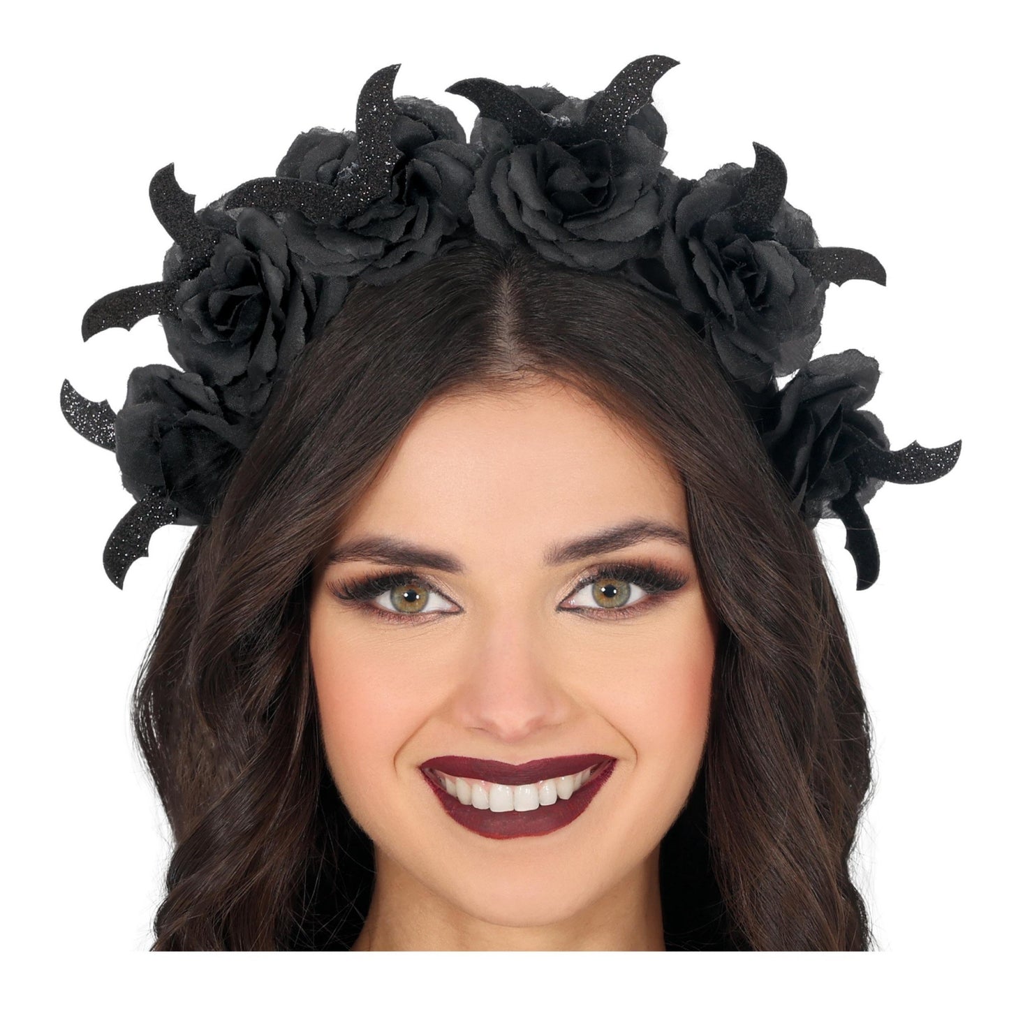 Black - Front - Fiestas Guirca Womens-Ladies Flowers Halloween Headband