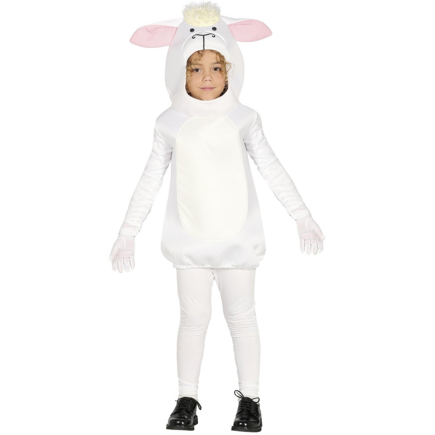 White - Front - Fiestas Guirca Childrens-Kids Sheep Costume