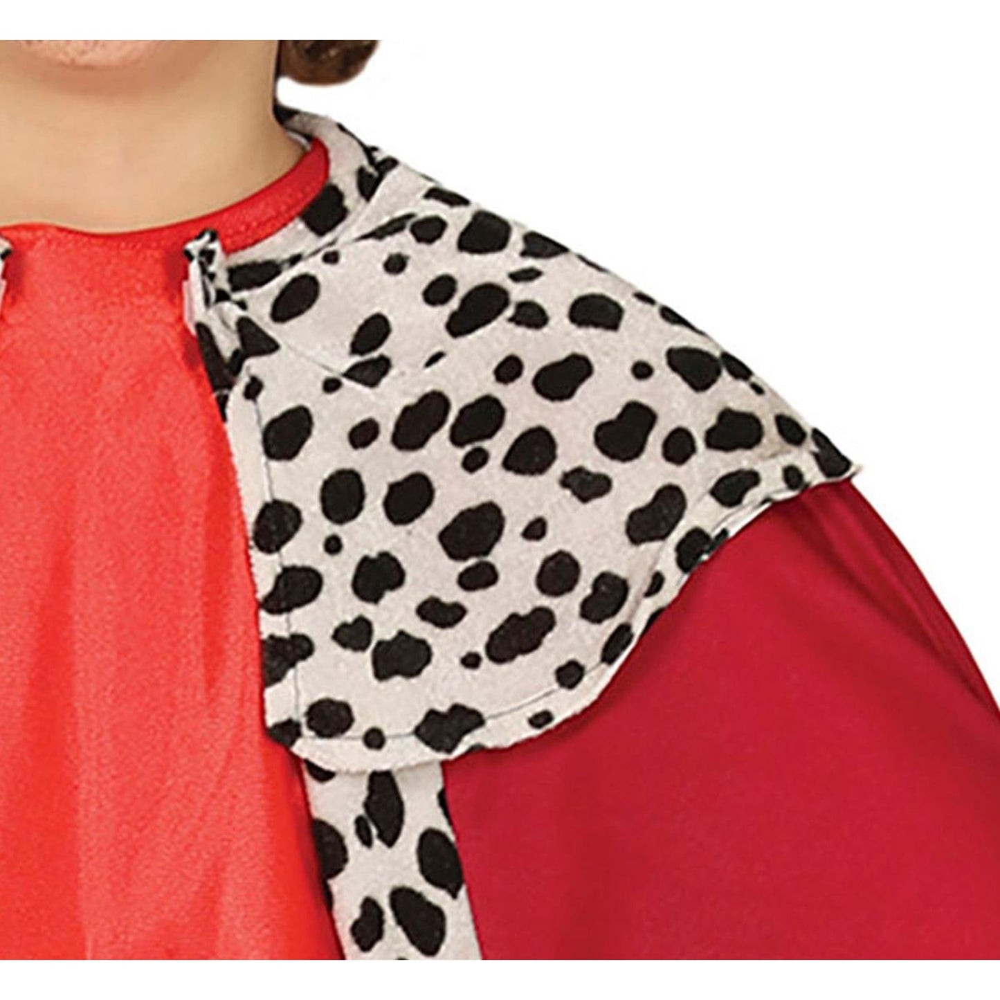 Red-White-Black - Back - Fiestas Guirca Childrens-Kids Wise Man King Costume Set