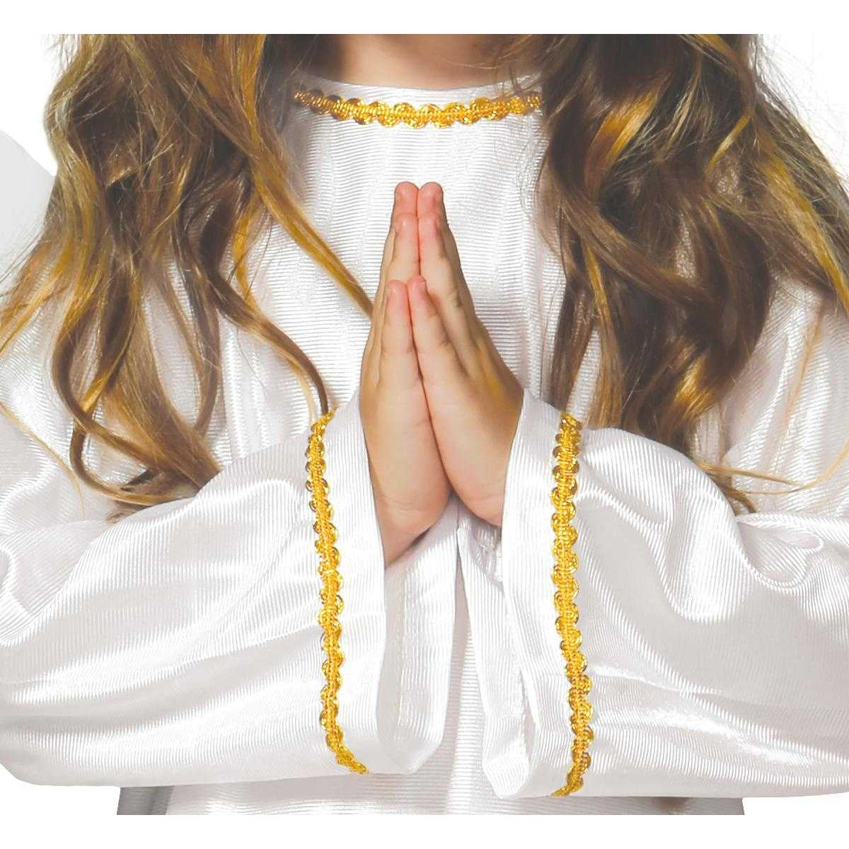 White - Back - Fiestas Guirca Childrens-Kids Angel Costume Set