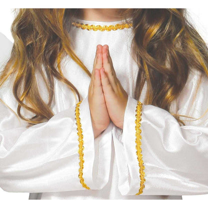 White - Back - Fiestas Guirca Childrens-Kids Angel Costume Set