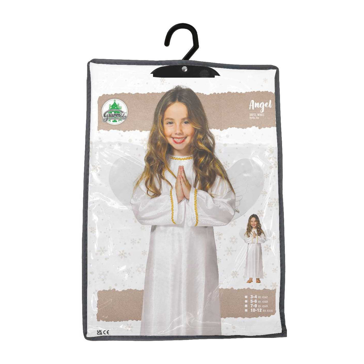 White - Front - Fiestas Guirca Childrens-Kids Angel Costume Set