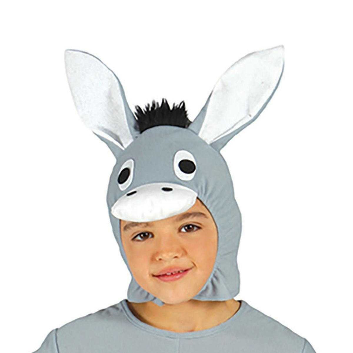 Grey-White - Back - Fiestas Guirca Childrens-Kids Donkey Costume