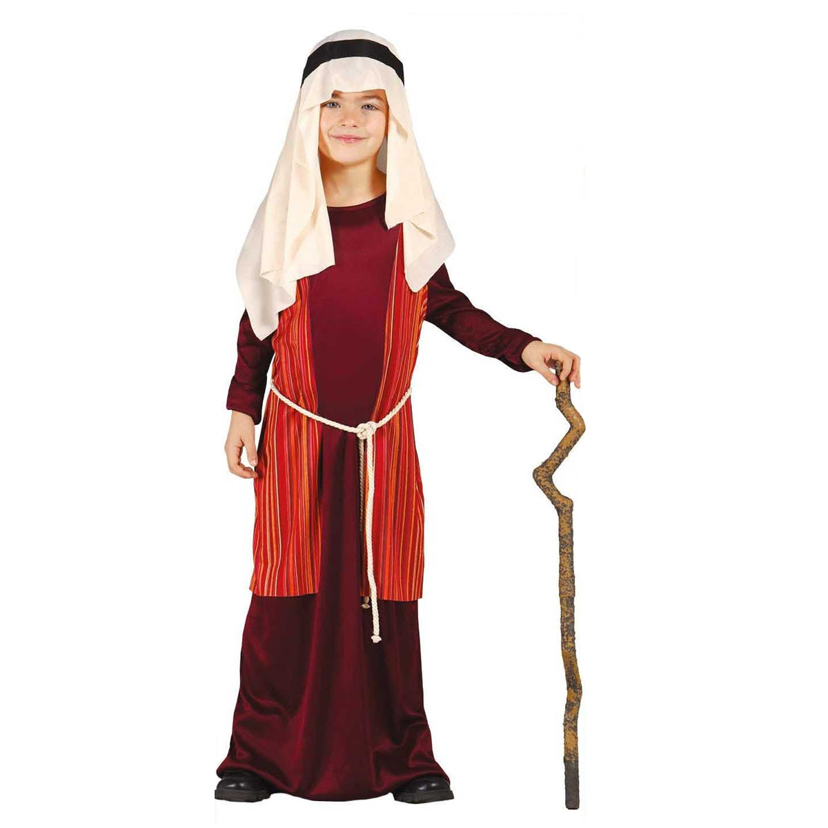 Red-White - Front - Fiestas Guirca Boys Shepard Saint Joseph Costume