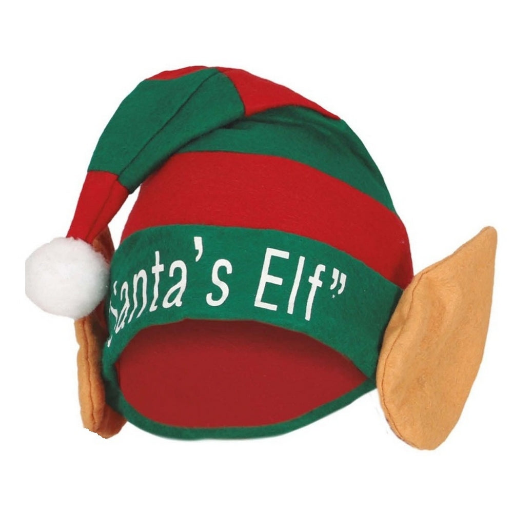 Green-Red - Front - Fiestas Guirca Unisex Adult Elf 3D Ears Christmas Hat