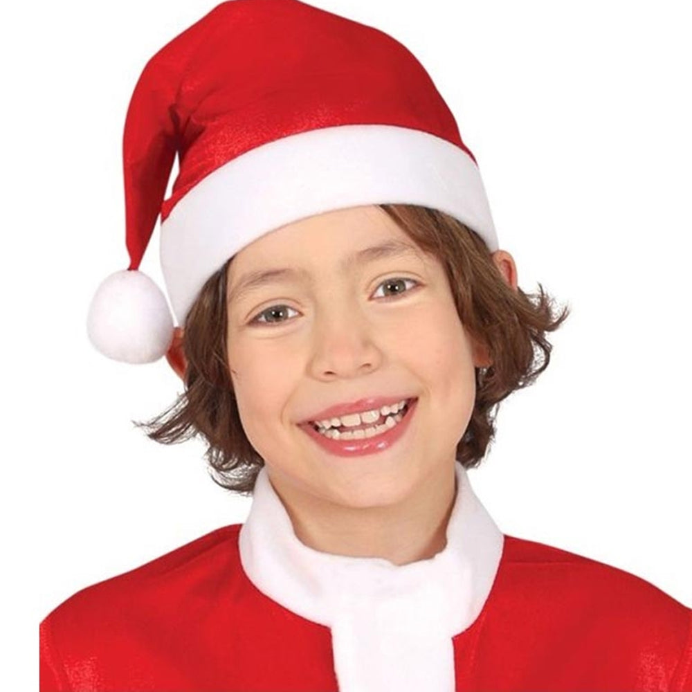 Red-White - Side - Fiestas Guirca Boys Santa Claus Christmas Costume Set