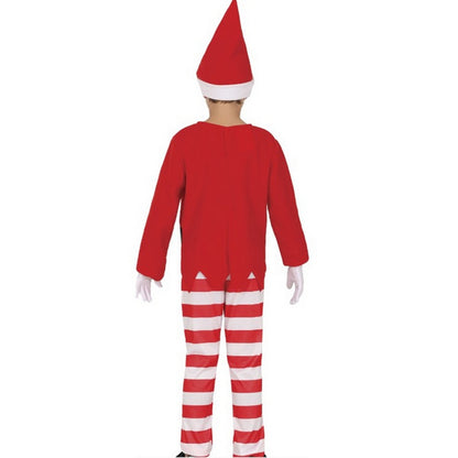 Red-White - Back - Fiestas Guirca Boys Naughty Elf Christmas Costume Set