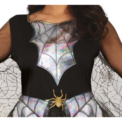 Black - Side - Fiestas Guirca Womens-Ladies Spider Halloween Costume Set