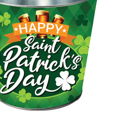 Green - Side - Fiestas Guirca Metal Bucket St Patricks Day Table Decoration