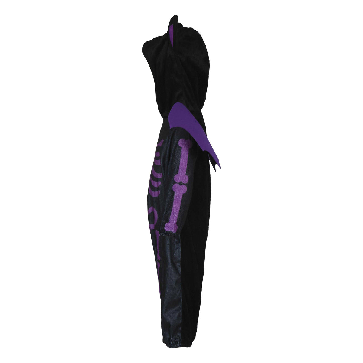 Black-Purple - Side - Fiestas Guirca Baby Bat Hooded Costume Set