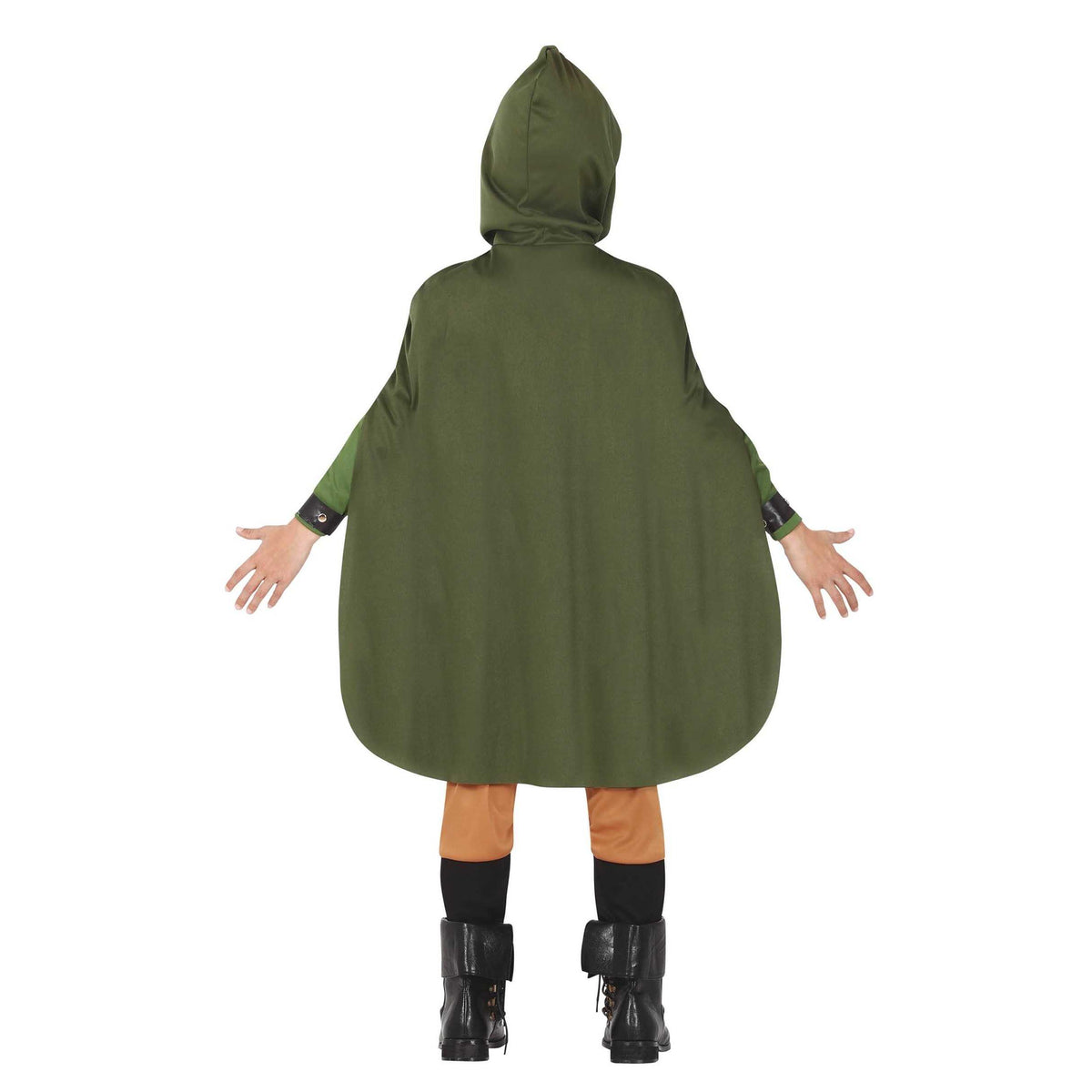 Green-Brown - Back - Fiestas Guirca Childrens-Kids Archer Costume Set