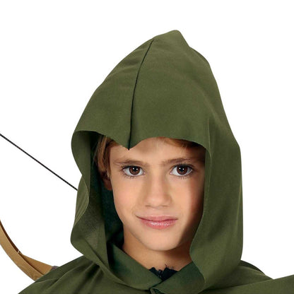 Green-Brown - Side - Fiestas Guirca Childrens-Kids Archer Costume Set