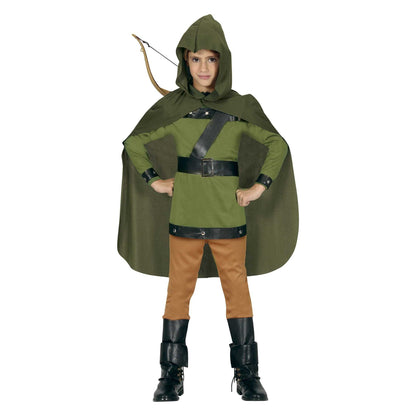 Green-Brown - Front - Fiestas Guirca Childrens-Kids Archer Costume Set