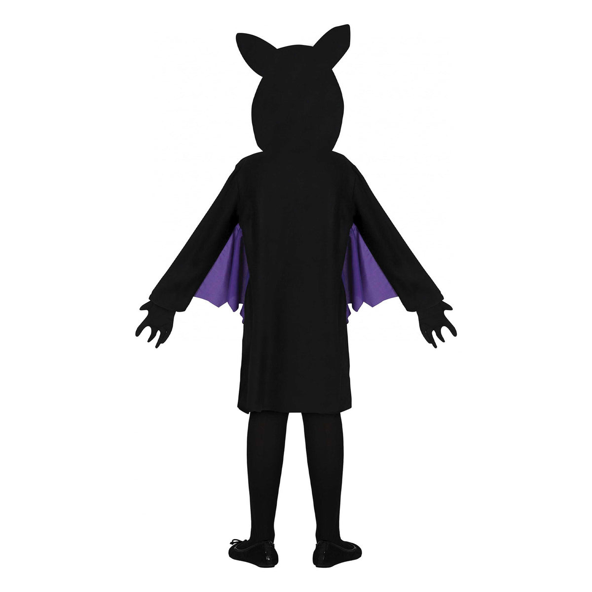 Black-Purple - Back - Fiestas Guirca Girls Bat Costume Dress