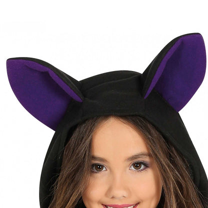 Black-Purple - Side - Fiestas Guirca Girls Bat Costume Dress