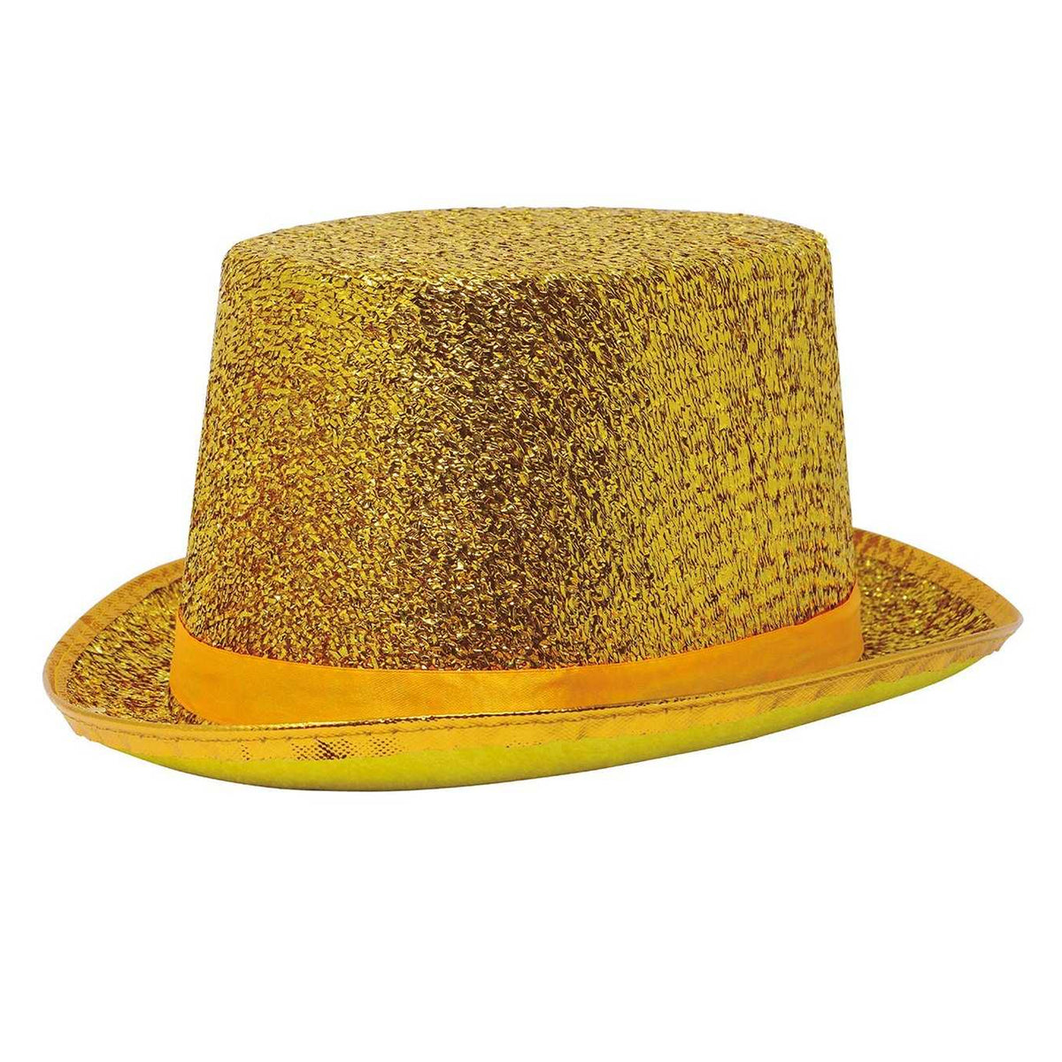 Gold - Back - Fiestas Guirca Unisex Adult Glitter Top Hat