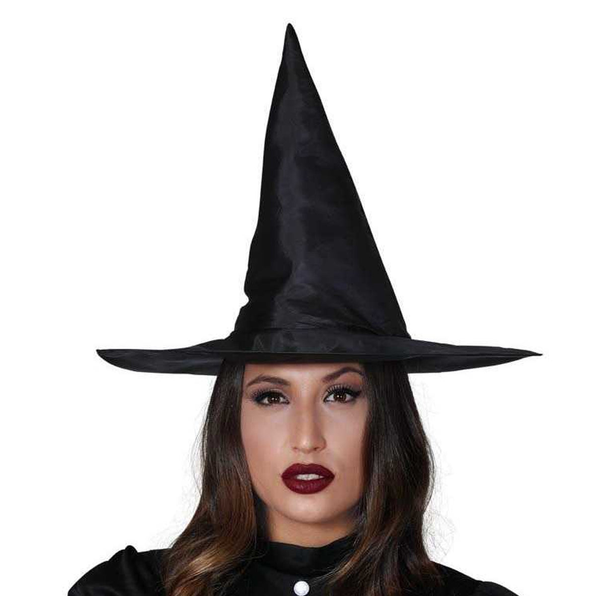 Black - Back - Fiestas Guirca Womens-Ladies Witch Costume Hat