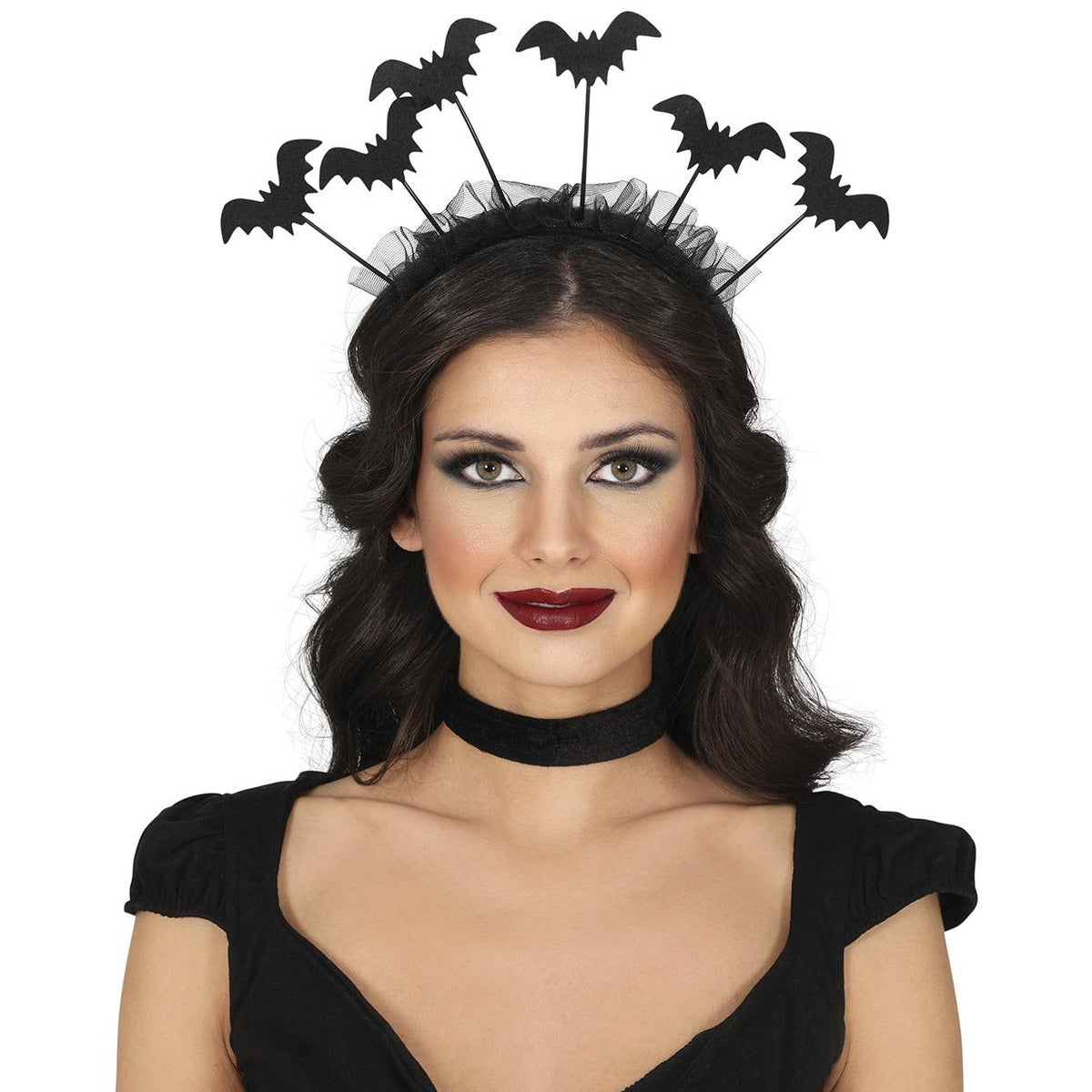 Black - Back - Fiestas Guirca Womens-Ladies Bat Halloween Headband