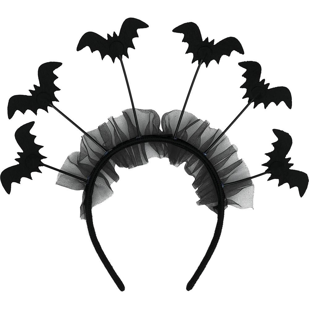 Black - Lifestyle - Fiestas Guirca Womens-Ladies Bat Halloween Headband