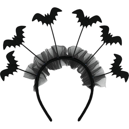 Black - Lifestyle - Fiestas Guirca Womens-Ladies Bat Halloween Headband