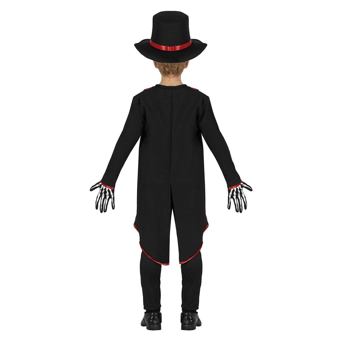 Black-White - Back - Fiestas Guirca Boys Skeleton Costume