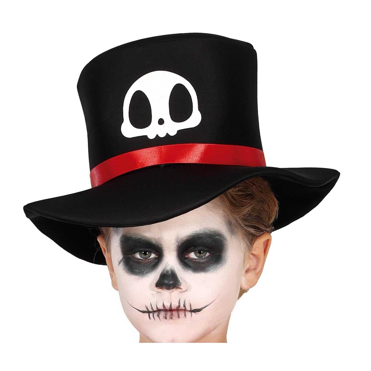 Black-White - Side - Fiestas Guirca Boys Skeleton Costume