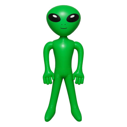 Green - Front - Fiestas Guirca Inflatable Latex Alien Prop