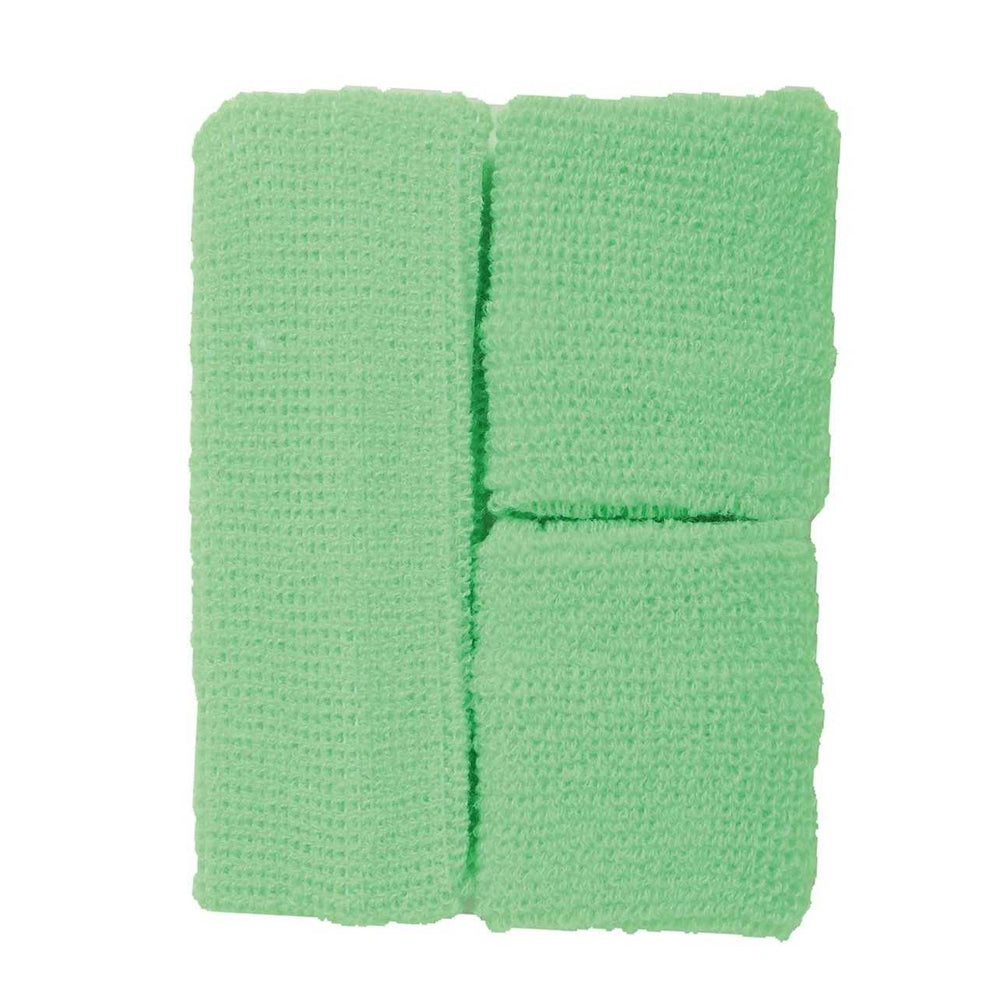 Green - Back - Fiestas Guirca Terrycloth Plain Accessories Set
