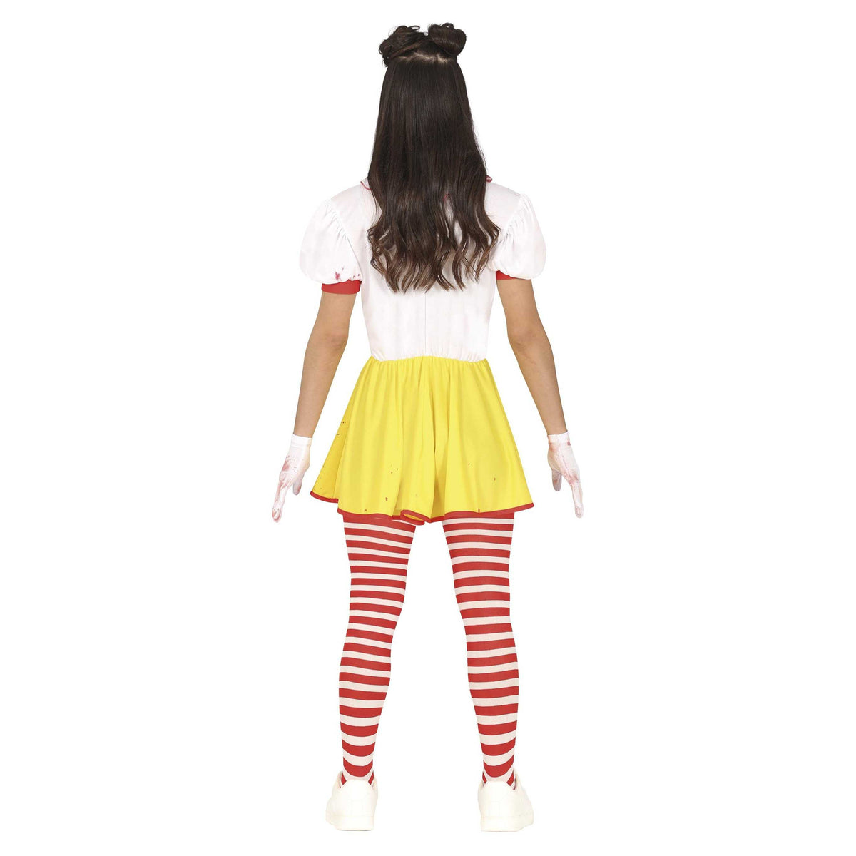 Yellow-Red - Back - Fiestas Guirca Unisex Adult Killer Clown Halloween Costume