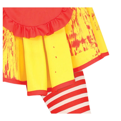 Yellow-Red - Pack Shot - Fiestas Guirca Unisex Adult Killer Clown Halloween Costume