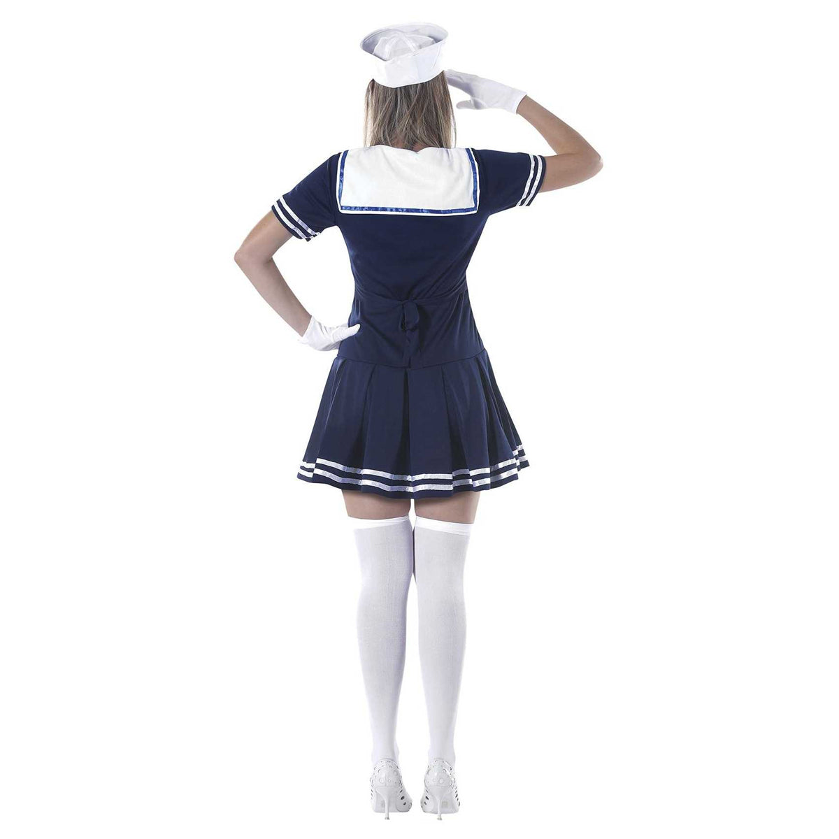 Blue-White - Back - Fiestas Guirca Womens-Ladies Sailor Costume