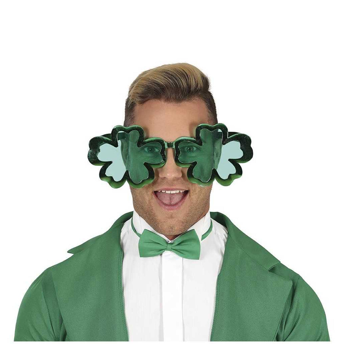 Green - Lifestyle - Fiestas Guirca Shamrock St Patricks Day Glasses