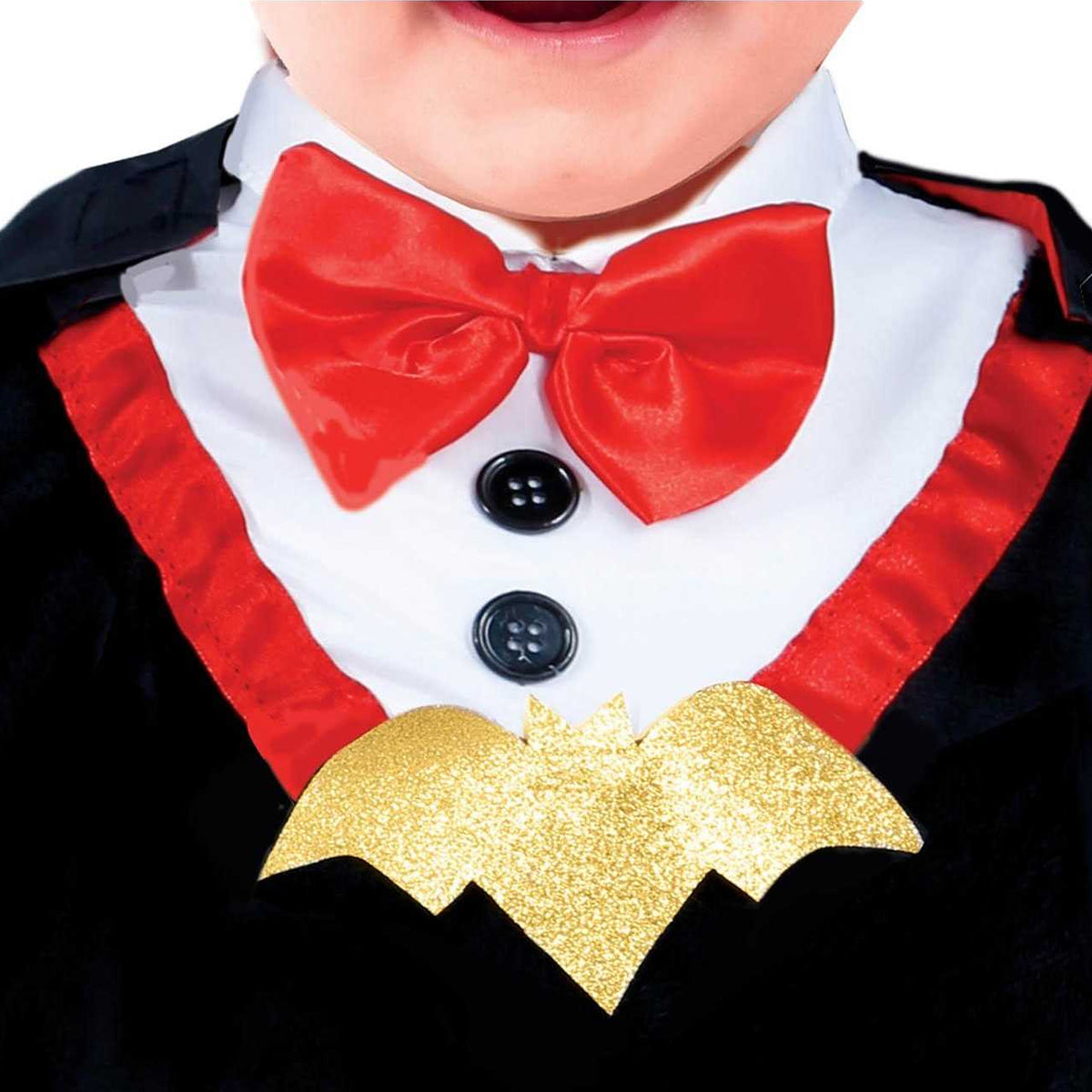 Black-Red - Side - Fiestas Guirca Baby Vampire Halloween Costume