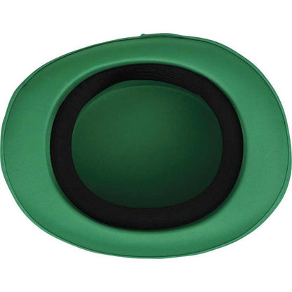 Green - Side - Fiestas Guirca Plain Satin Top Hat