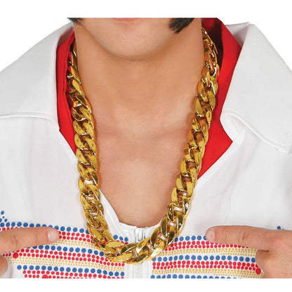 Gold - Back - Fiestas Guirca Necklace PVC Costume Jewellery