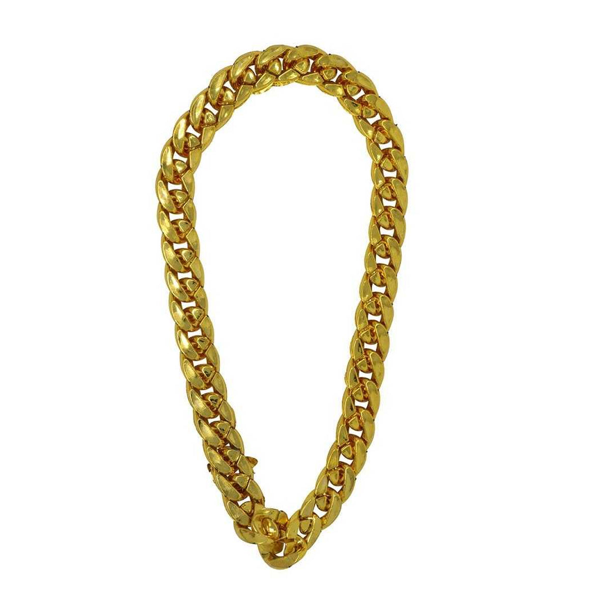 Gold - Front - Fiestas Guirca Necklace PVC Costume Jewellery