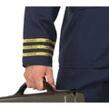 Blue - Side - Fiestas Guirca Mens Pilot Costume Set
