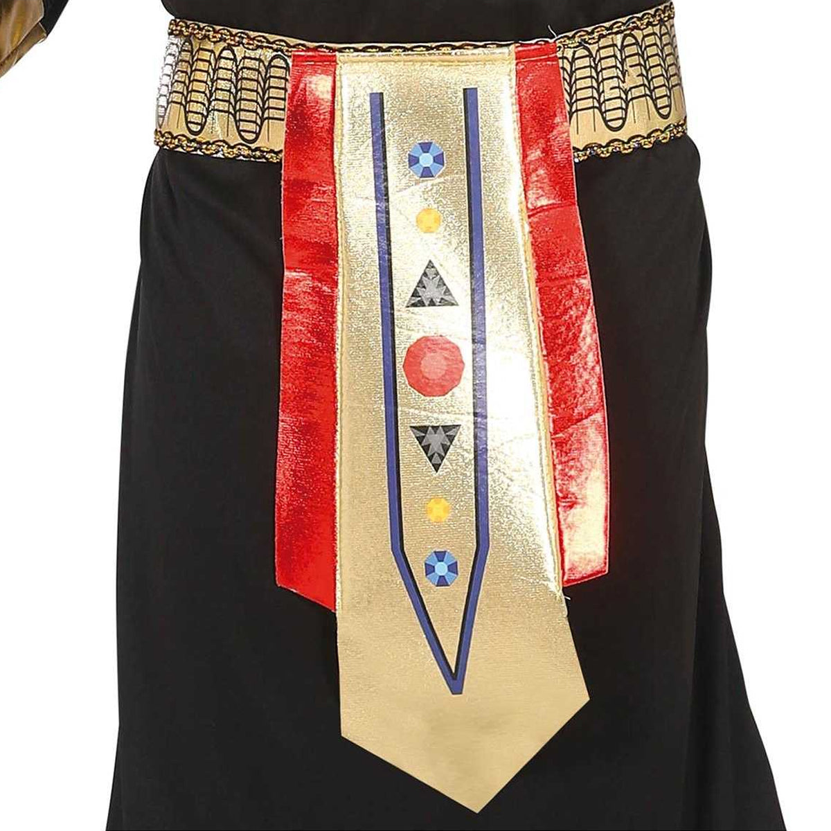 Black-Gold - Side - Fiestas Guirca Teen Boys Egyptian Costume