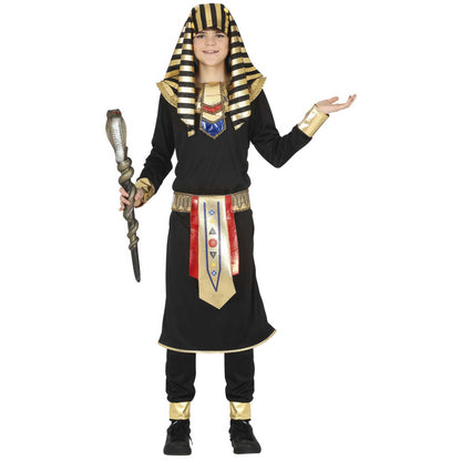 Black-Gold - Front - Fiestas Guirca Teen Boys Egyptian Costume