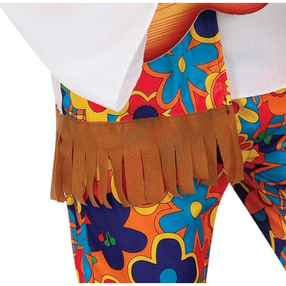 Multicoloured - Lifestyle - Fiestas Guirca Mens Hippie Flower Costume Set