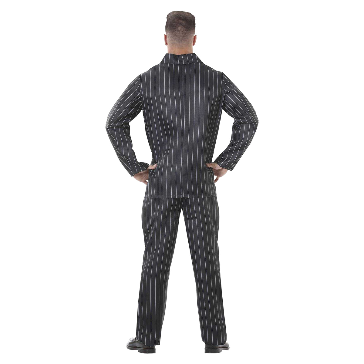 Black-White - Back - Fiestas Guirca Mens Gangster Costume Set