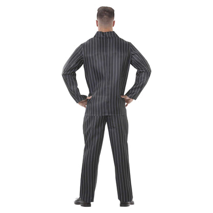 Black-White - Back - Fiestas Guirca Mens Gangster Costume Set