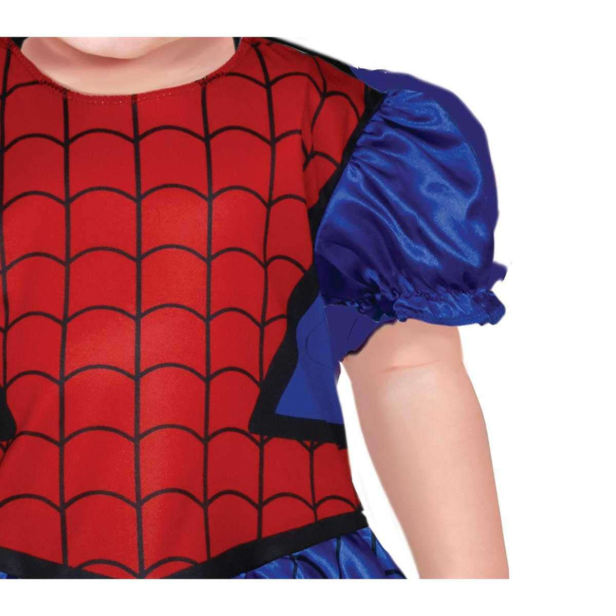 Red-Blue - Back - Fiestas Guirca Baby Spider Heroine Costume Set